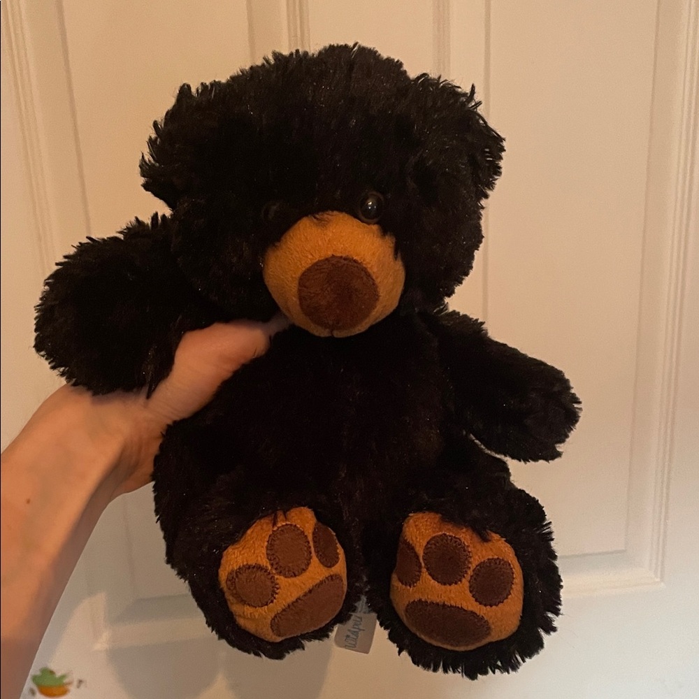 Plush Black and Brown Teddy Bear